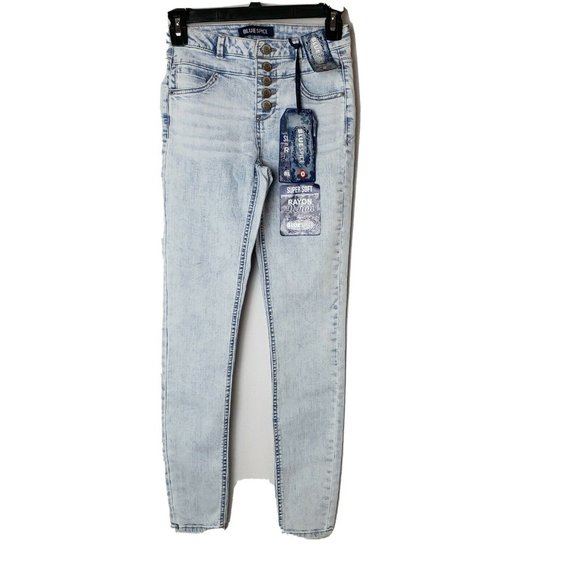 Blue Spice Youth Stretchy Cotton blend Size 0 NWT - Picture 2 of 9